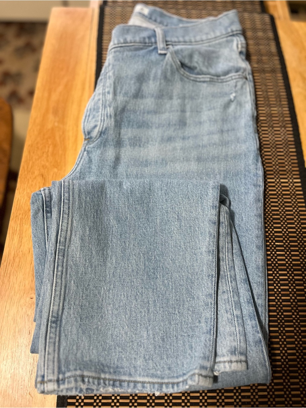 Abercrombie & Fitch Light Blue Wide-Leg Jeans